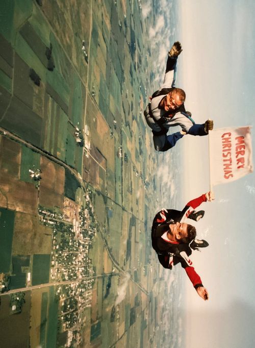 Obit Photo Jim Hancock Christmas Jump