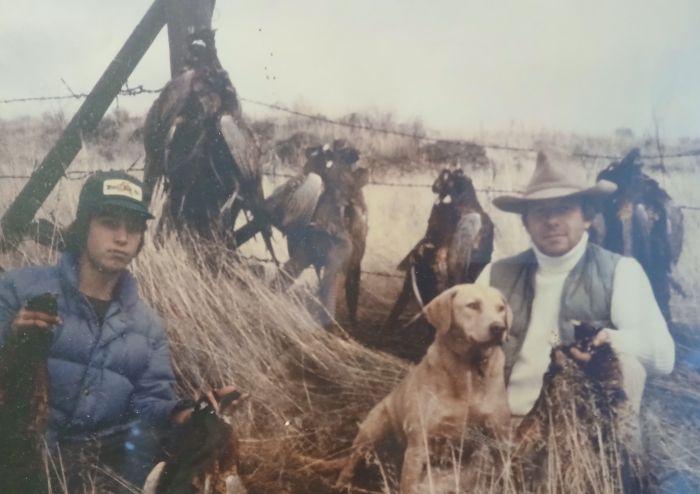 Obit Photo Paul Saastad hunting with Peter
